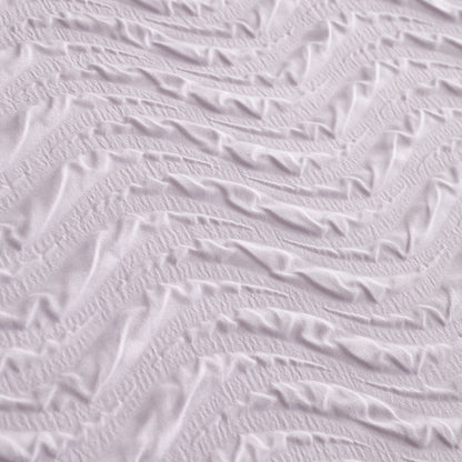Catherine Lansfield Heatset Wave Duvet Cover Set - Lilac