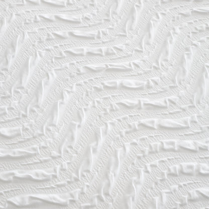 Catherine Lansfield Heatset Wave Duvet Cover Set - White