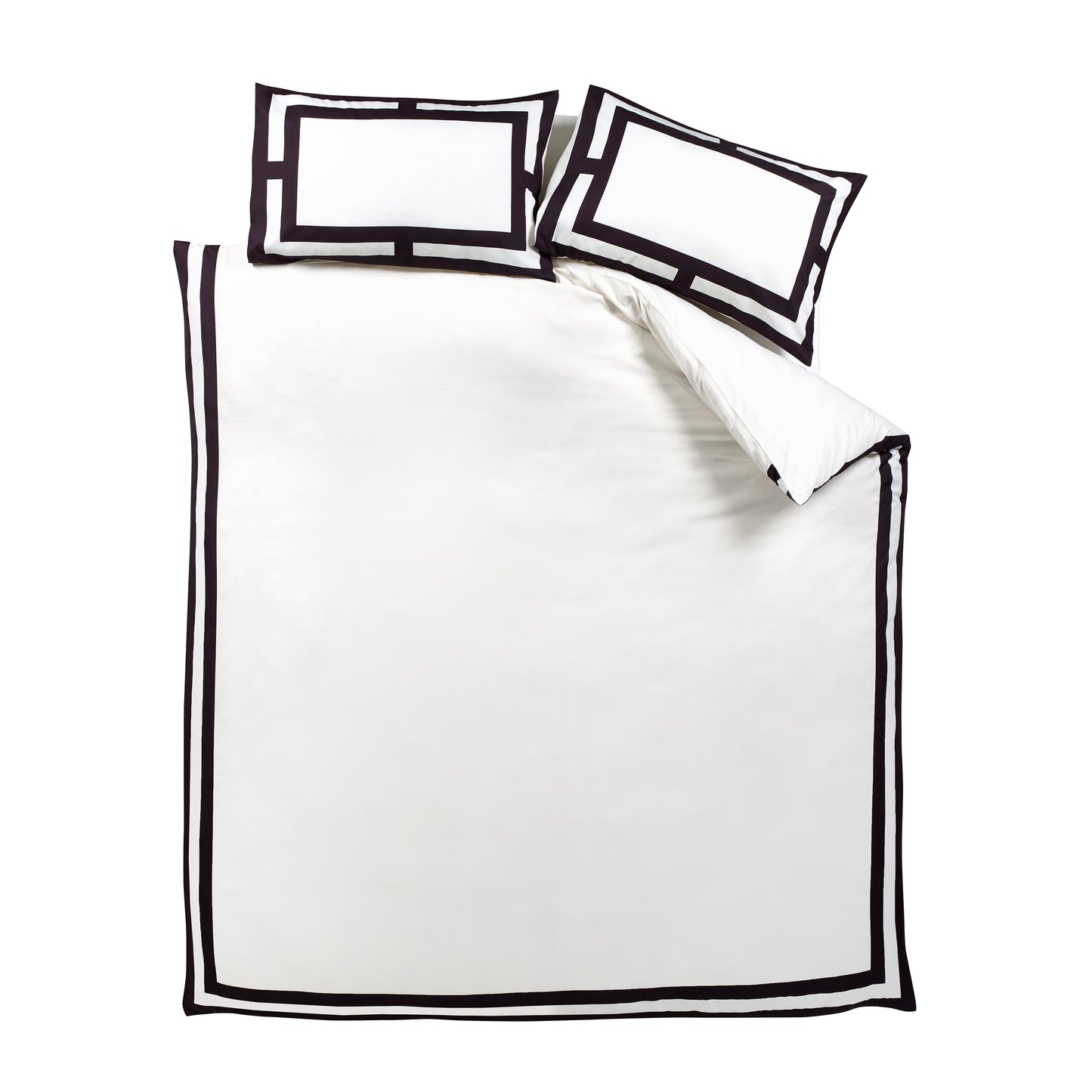 Catherine Lansfield So Soft Mono Panel Duvet Cover Set