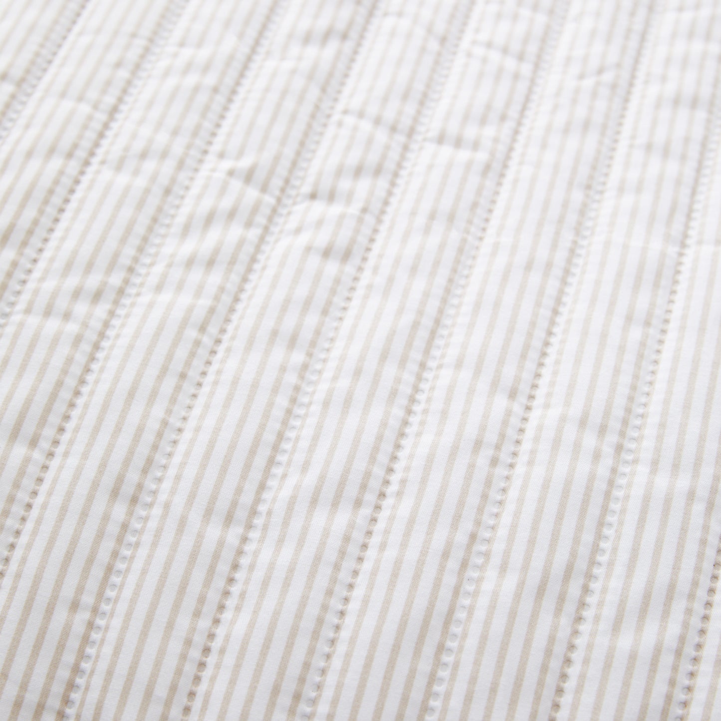 Catherine Lansfield Stripe Bedspread - Natural