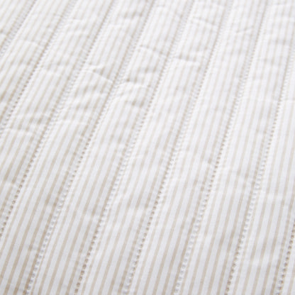 Catherine Lansfield Stripe Bedspread - Natural