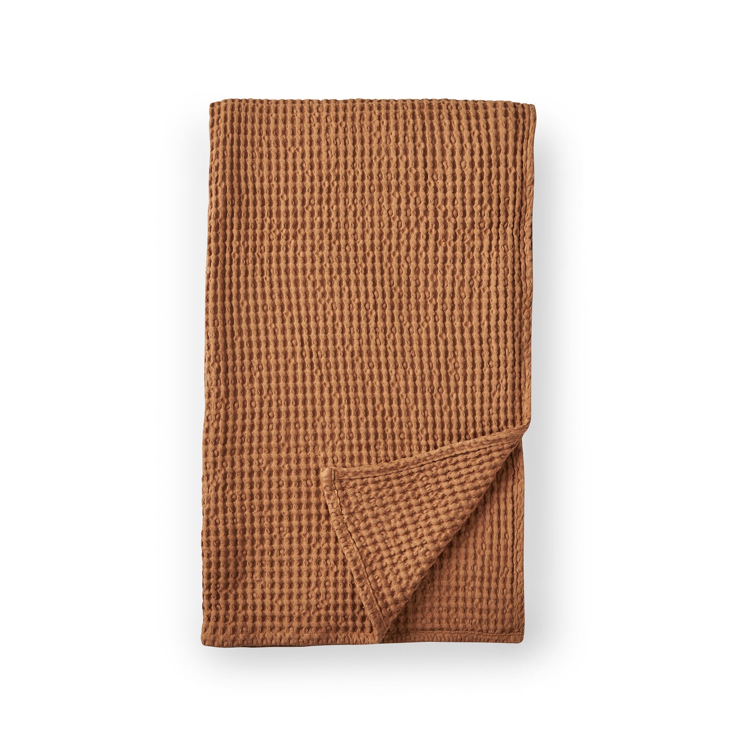 Pineapple Elephant Jaipur Waffle Throw - Caramel