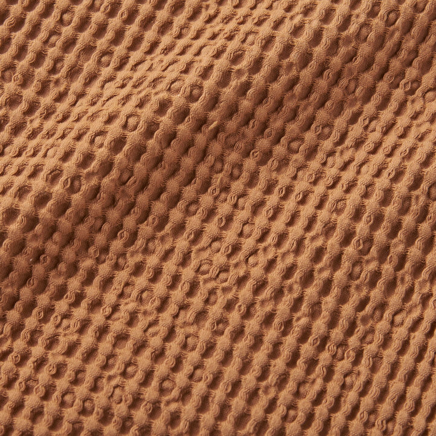 Pineapple Elephant Jaipur Waffle Throw - Caramel