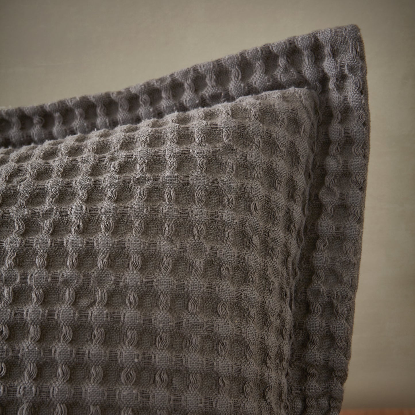 Pineapple Elephant Jaipur Waffle Filled Cushion - Grey