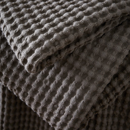 Pineapple Elephant Jaipur Waffle Throw - Grey