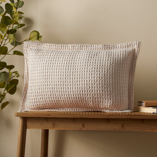 Pineapple Elephant Jaipur Waffle Filled Cushion - Natural