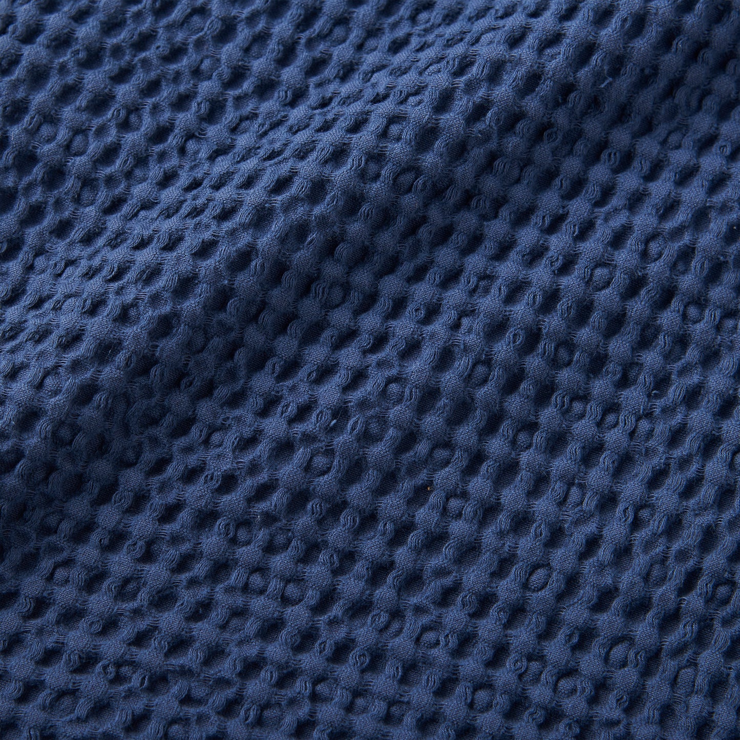 Pineapple Elephant Jaipur Waffle Throw - Navy