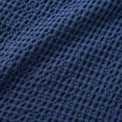 Pineapple Elephant Jaipur Waffle Throw - Navy