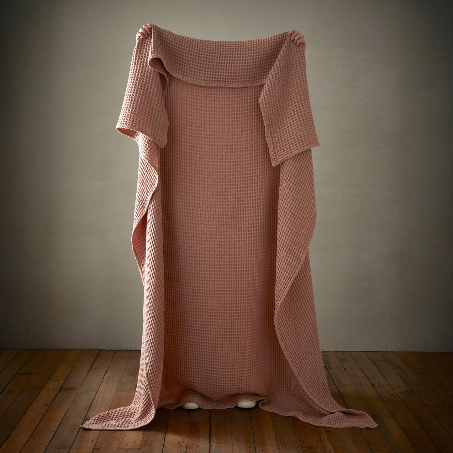 Pineapple Elephant Jaipur Waffle Throw - Pink