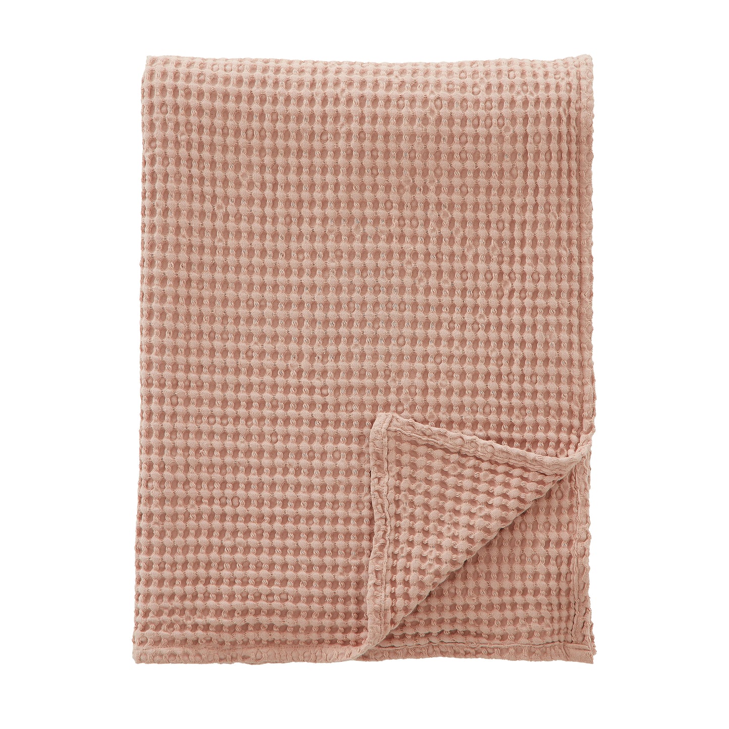 Pineapple Elephant Jaipur Waffle Throw - Pink
