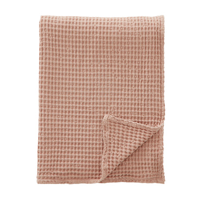 Pineapple Elephant Jaipur Waffle Throw - Pink