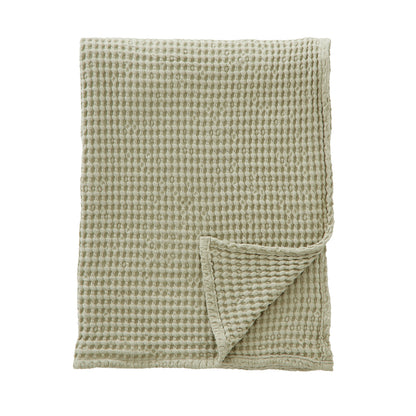 Pineapple Elephant Jaipur Waffle Throw - Sage