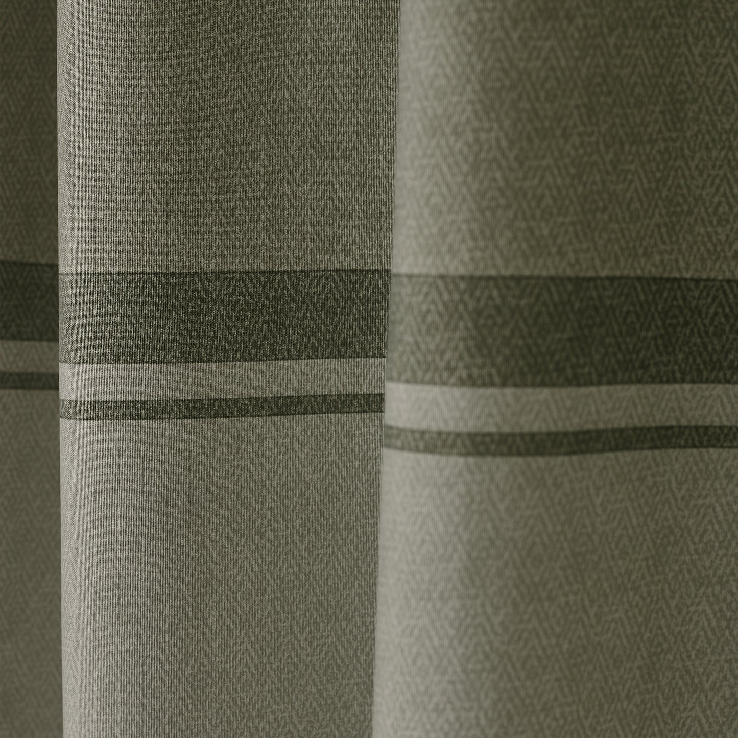 Catherine Lansfield Melville Lined Eyelet Curtains - Green