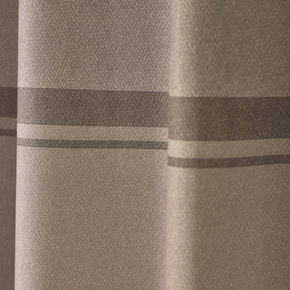 Catherine Lansfield Melville Lined Eyelet Curtains - Natural