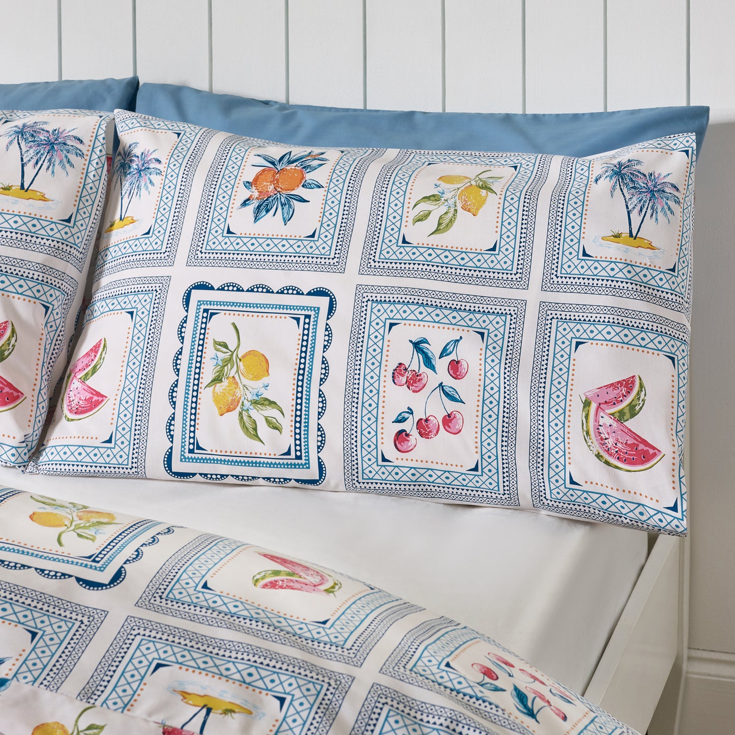 Catherine Lansfield Riviera Tiles Duvet Cover Set