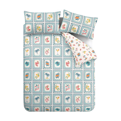 Catherine Lansfield Riviera Tiles Duvet Cover Set