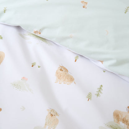 Bianca Mini Moo Duvet Cover Set - White