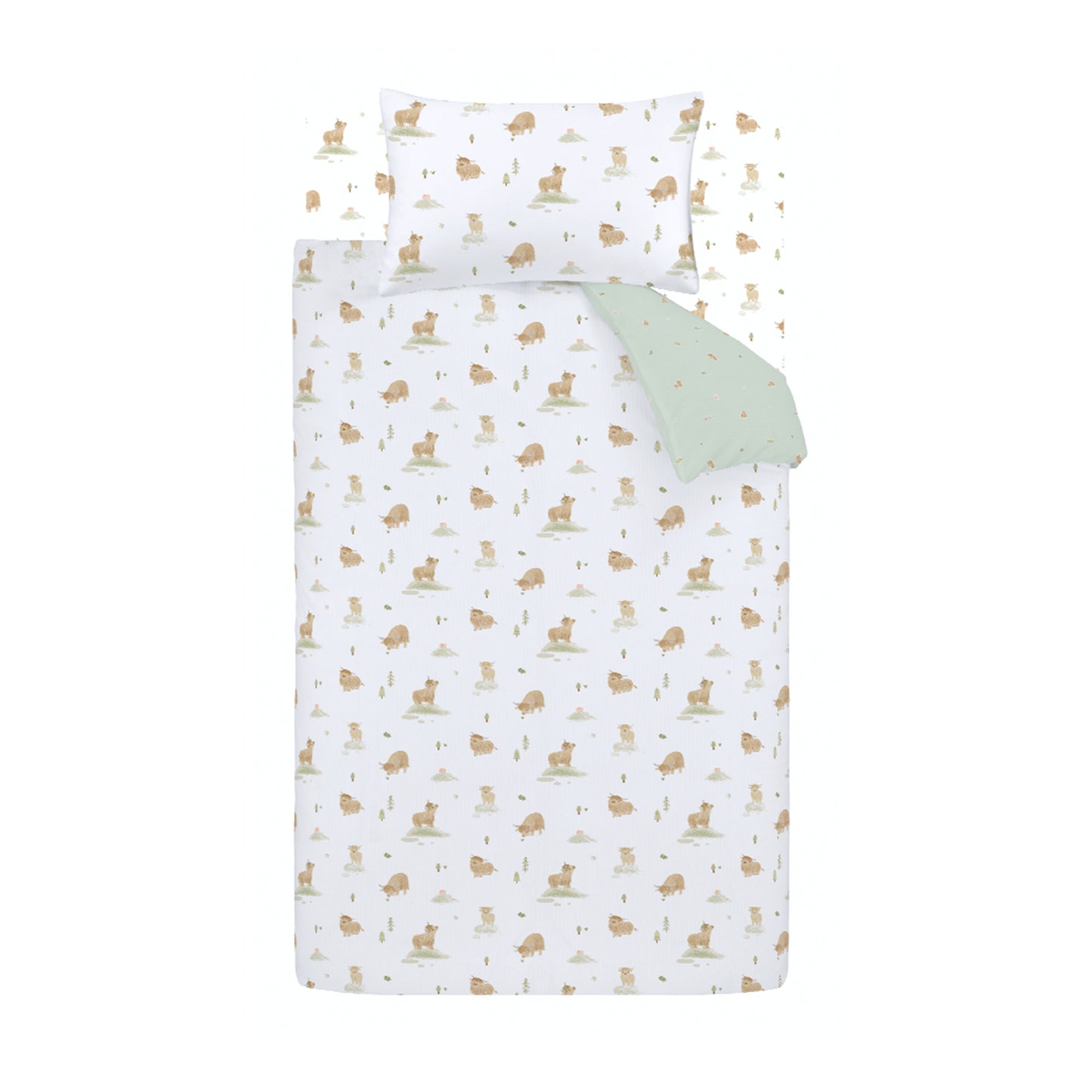 Bianca Mini Moo Duvet Cover Set - White