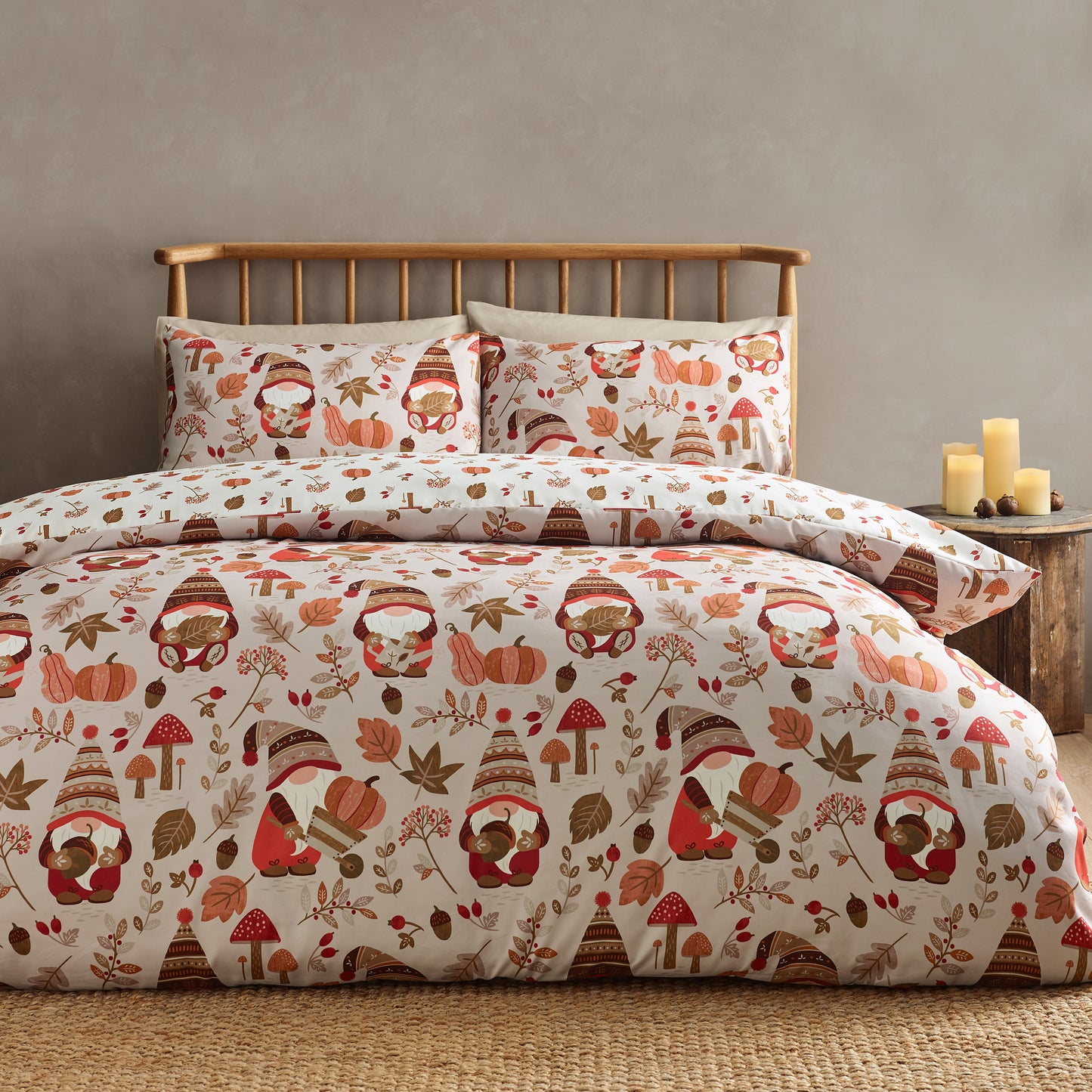 Catherine Lansfield Woodland Gonks Duvet Cover Set