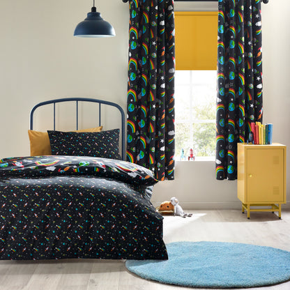 Catherine Lansfield Rainbow Rockets Duvet Cover Set