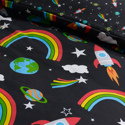 Catherine Lansfield Rainbow Rockets Duvet Cover Set
