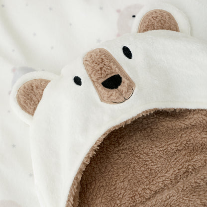 Catherine Lansfield Cosy Bear Hooded Blanket