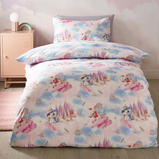 Catherine Lansfield Candy Unicorn Duvet Cover Set