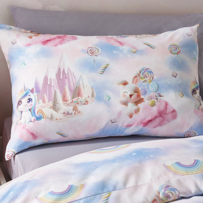 Catherine Lansfield Candy Unicorn Duvet Cover Set