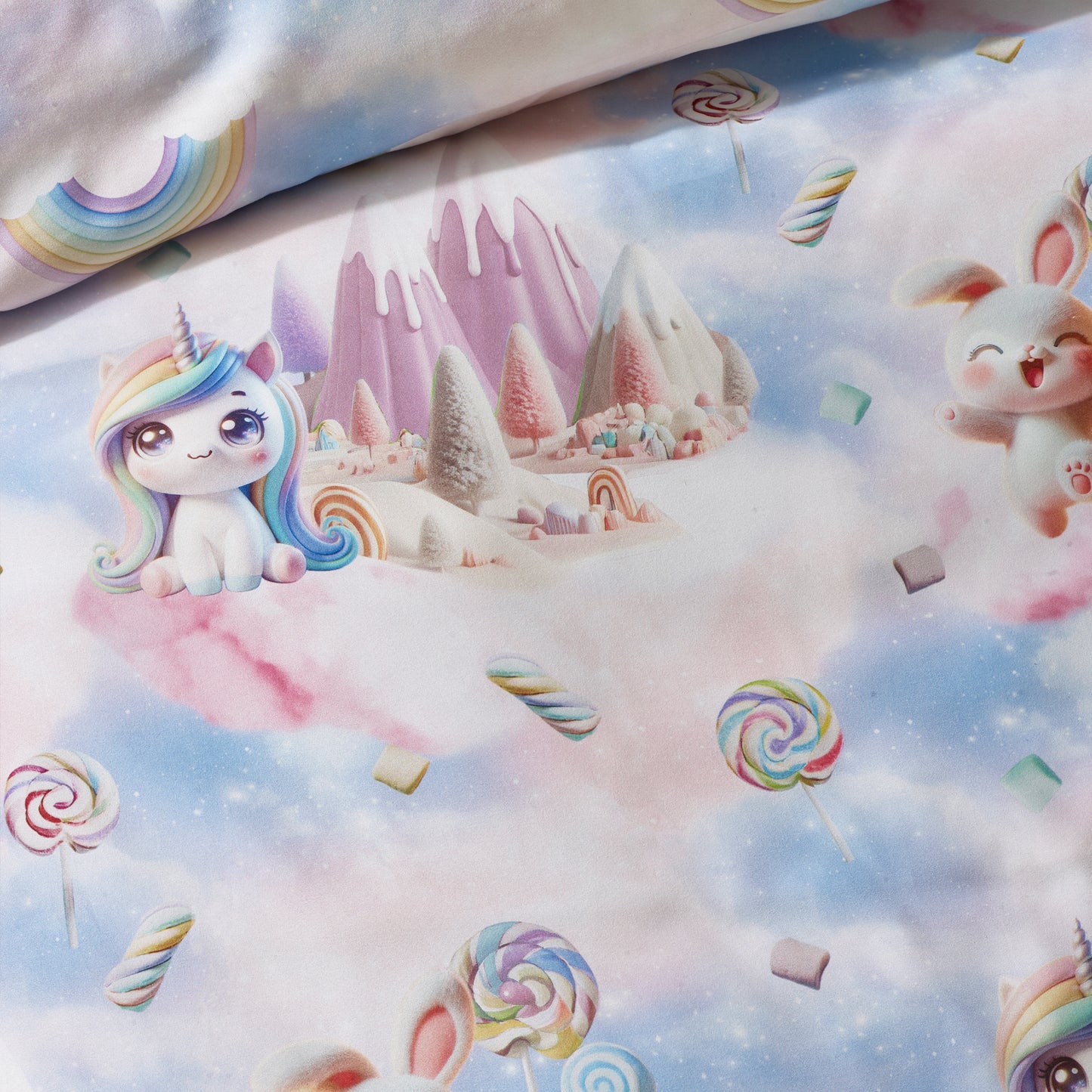 Catherine Lansfield Candy Unicorn Duvet Cover Set