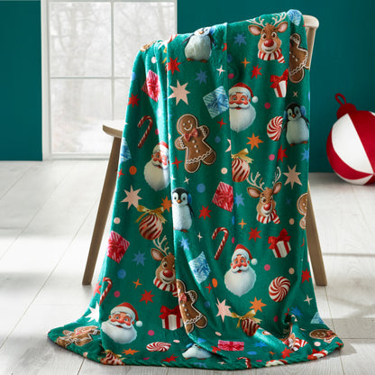 Catherine Lansfield Christmas Icons Throw