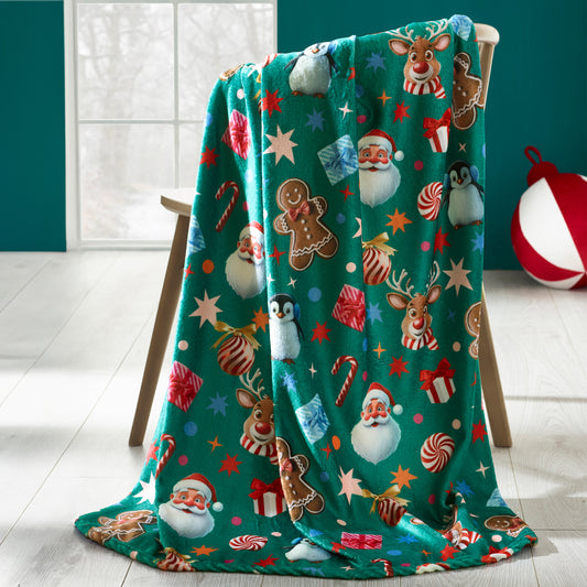 Catherine Lansfield Christmas Icons Throw