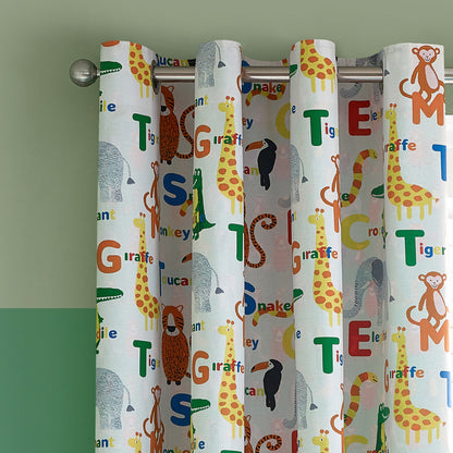 Catherine Lansfield Animal Magic Eyelet Curtains