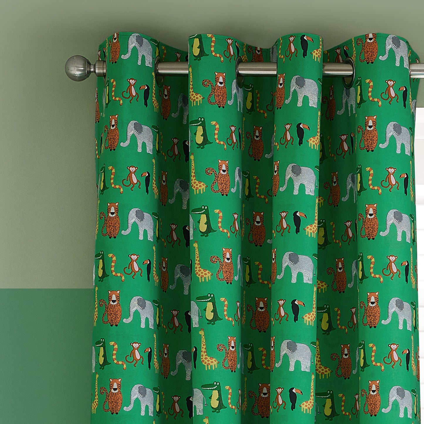 Catherine Lansfield Animal Magic Eyelet Curtains