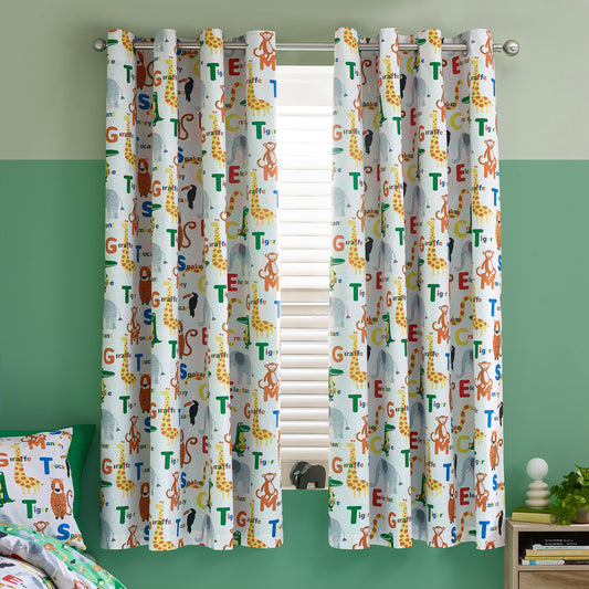 Catherine Lansfield Animal Magic Eyelet Curtains