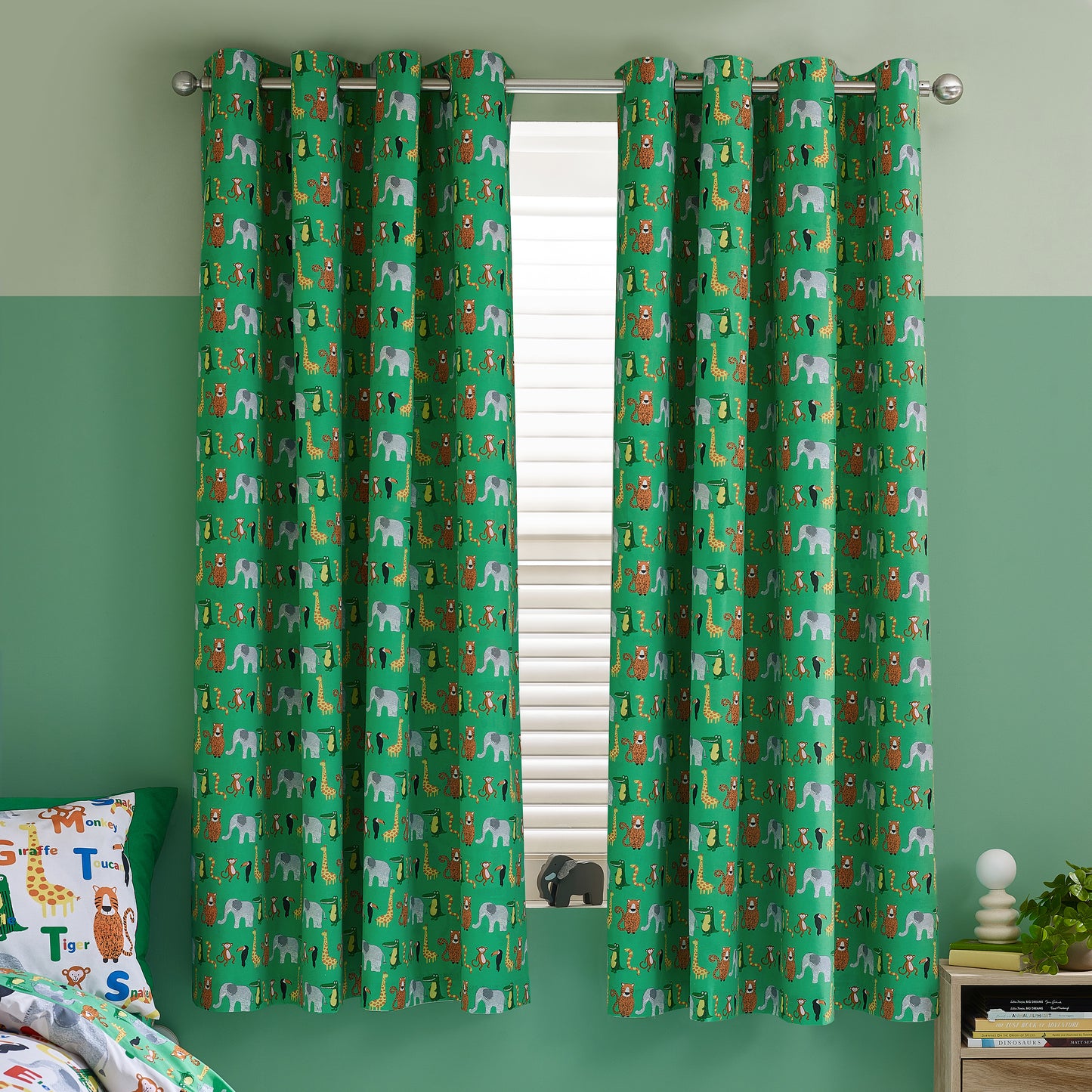 Catherine Lansfield Animal Magic Eyelet Curtains