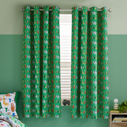 Catherine Lansfield Animal Magic Eyelet Curtains