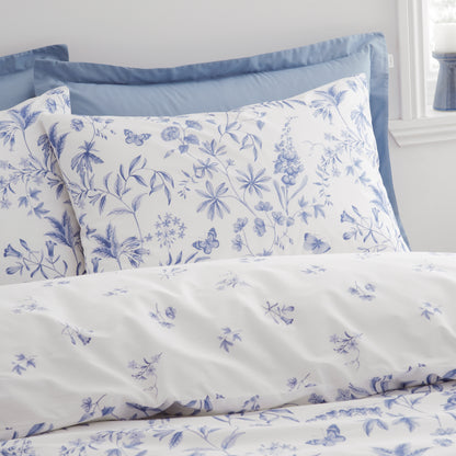 Bianca Thea Floral Duvet Cover Set - Blue