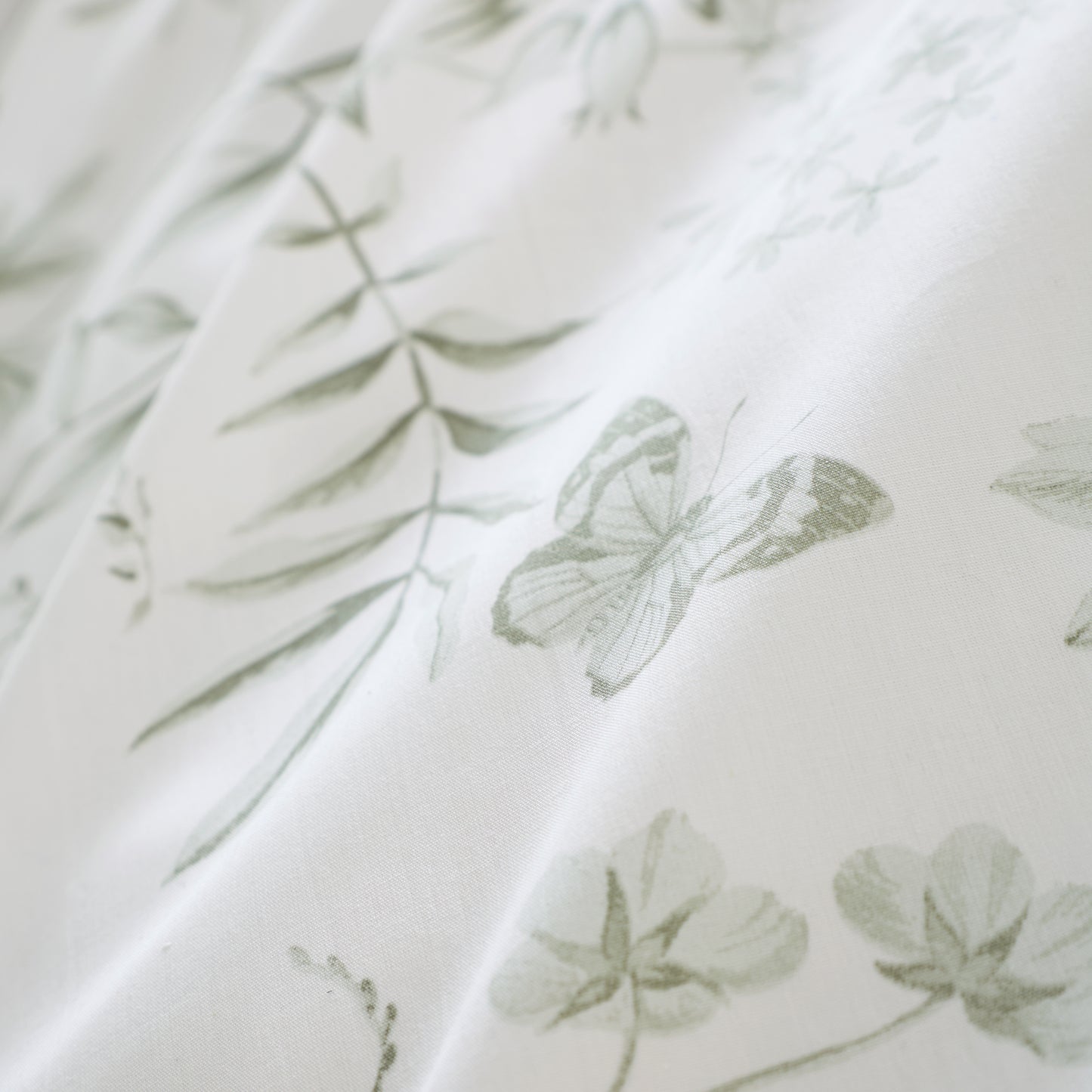 Bianca Thea Floral Duvet Cover Set - Green