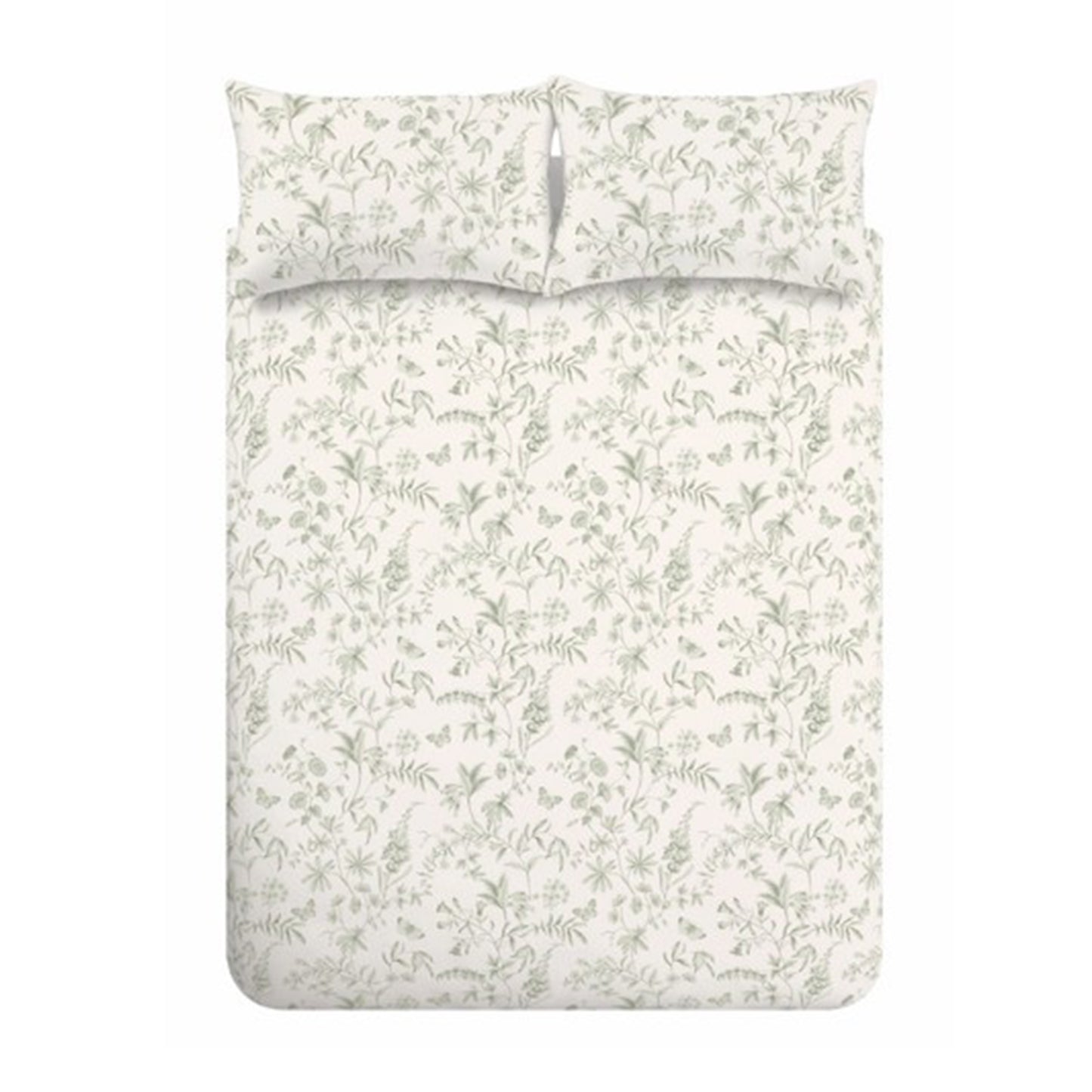 Bianca Thea Floral Duvet Cover Set - Green
