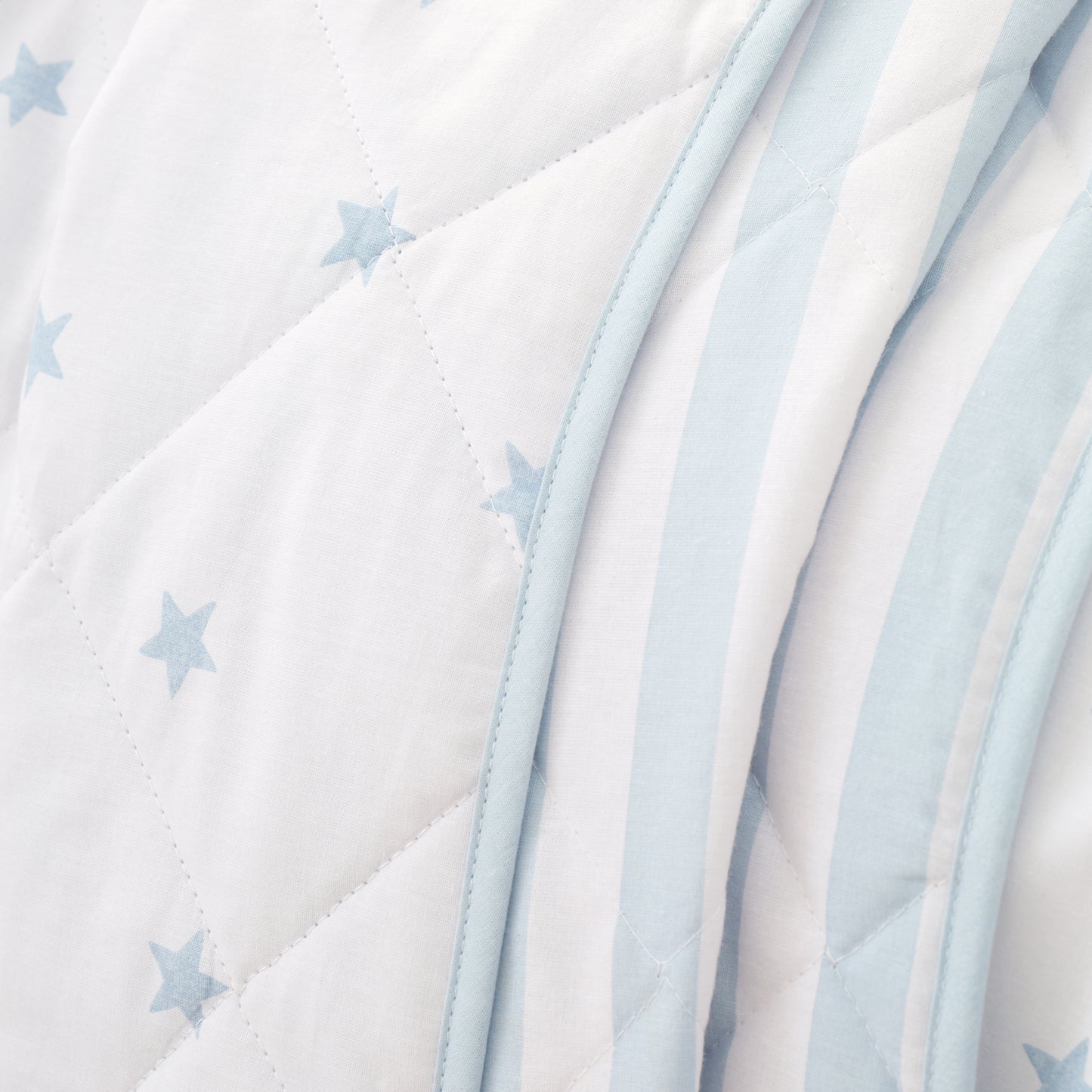 Bianca Mini Stars & Stripes Bedspread - Blue
