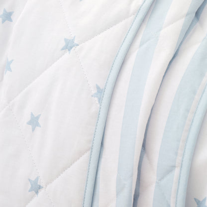Bianca Mini Stars & Stripes Bedspread - Blue