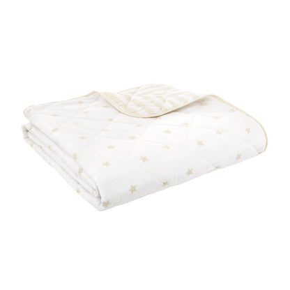 Bianca Mini Stars & Stripes Bedspread - Natural