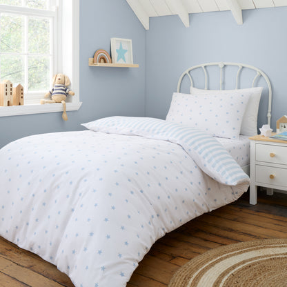 Bianca Mini Stars & Stripes Duvet Cover Set - Blue