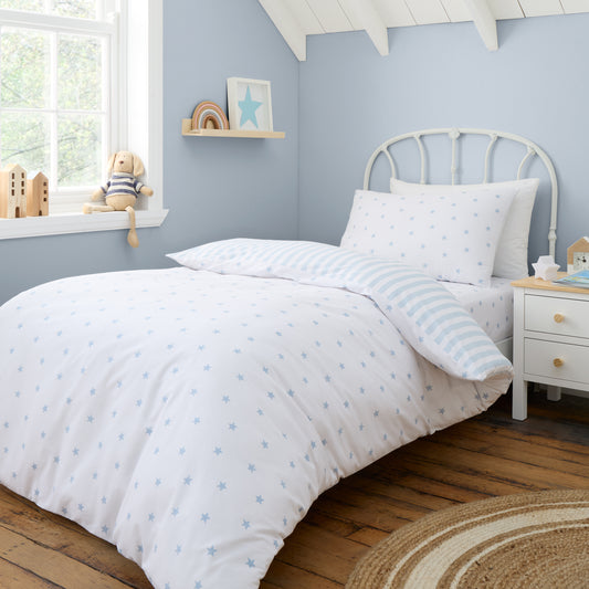 Bianca Mini Stars & Stripes Duvet Cover Set - Blue