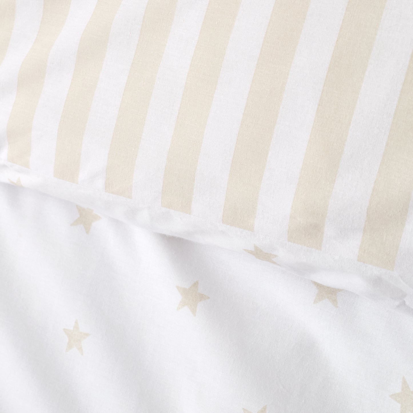 Bianca Mini Stars & Stripes Duvet Cover Set - Natural