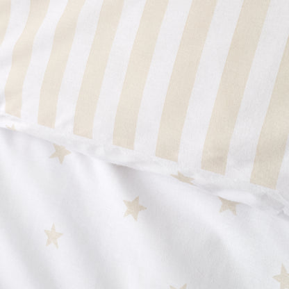 Bianca Mini Stars & Stripes Duvet Cover Set - Natural