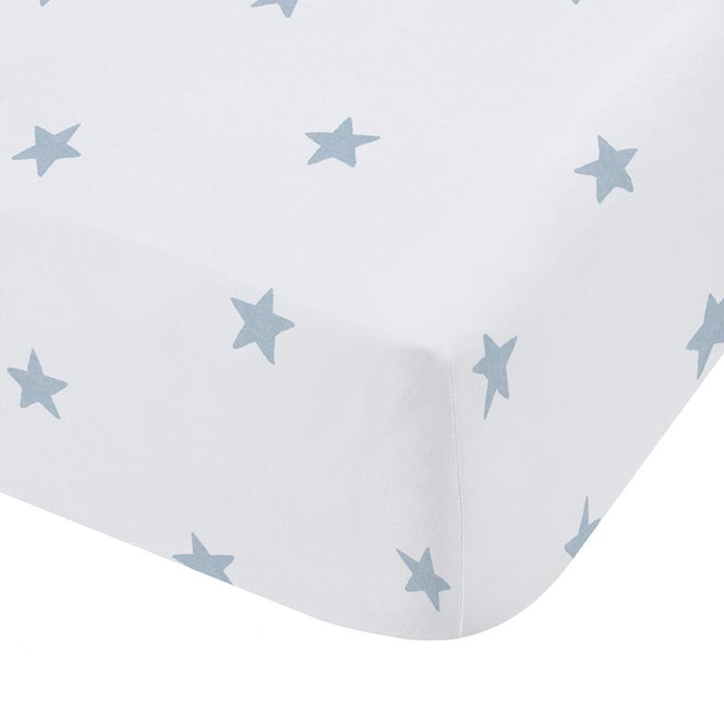 Bianca Mini Stars & Stripes Fitted Sheet - Blue