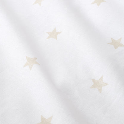 Bianca Mini Stars & Stripes Fitted Sheet - Natural