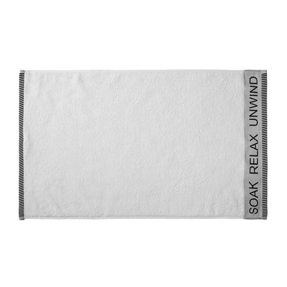 Catherine Lansfield Relax & Unwind Bath Towels - White