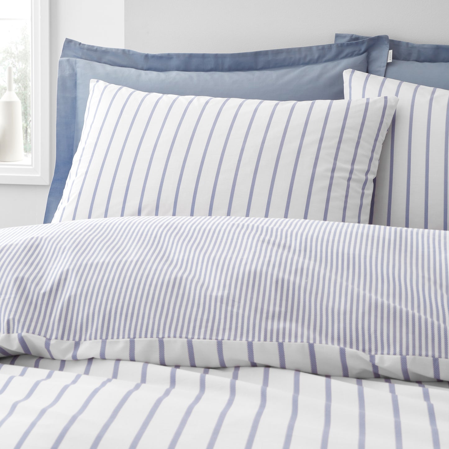 Bianca Hampton Stripe Duvet Cover Set - Blue